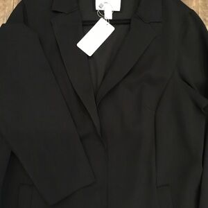 Carolina Belle Montreal Classic Black Women's Blazer Size 1x soft stretch NWT